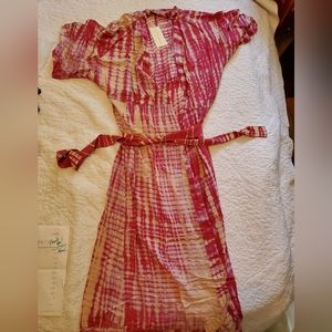 NWT Natalie Martin tie die wrap with sash